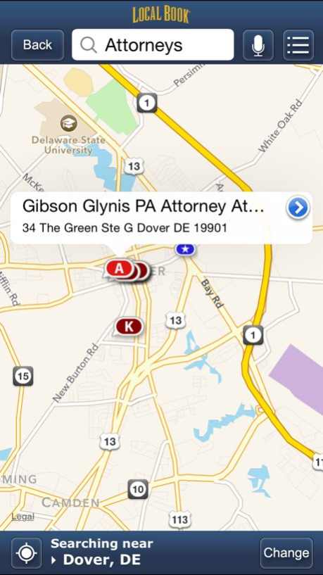 LocalBook Yellow Pages 5.0.1 Screenshot
