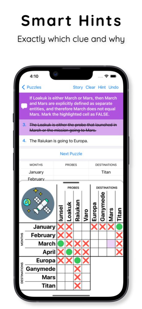 Logic Grid Puzzles 5.7.1 Screenshot