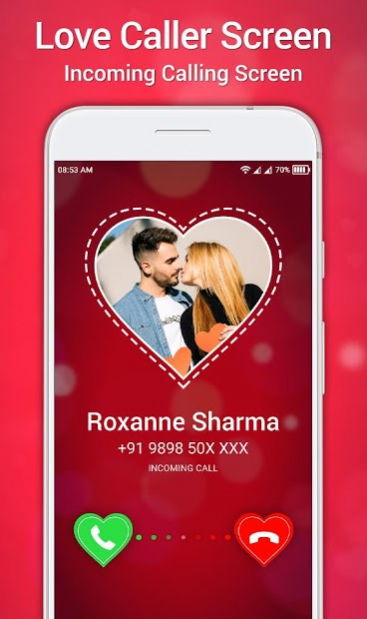 incoming call love wallpaper