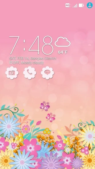 Review Screenshot - ZenUI Theme – Give a Pink Makeover to Your Phone
