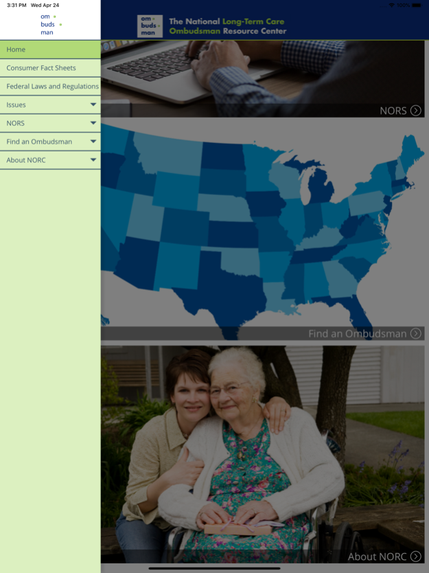 LTC Ombudsman Resource Center Screenshot