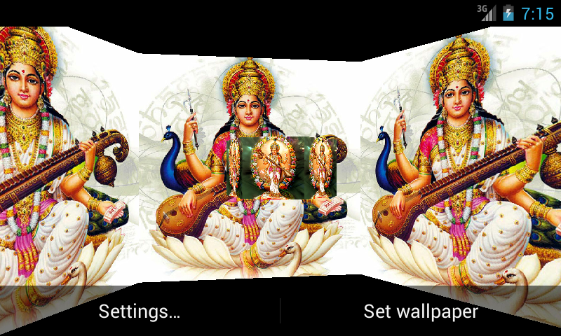 Maa Sarswati 3D Live Wallpaper  Free Download