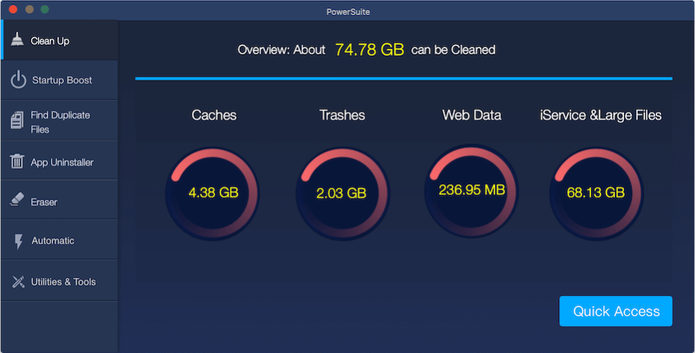 Mac PowerSuite Standard 2.5.1 Screenshot
