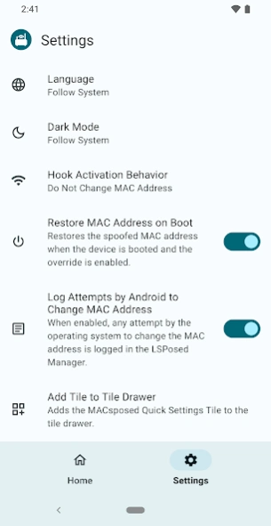 MACsposed 1.3.0 Screenshot
