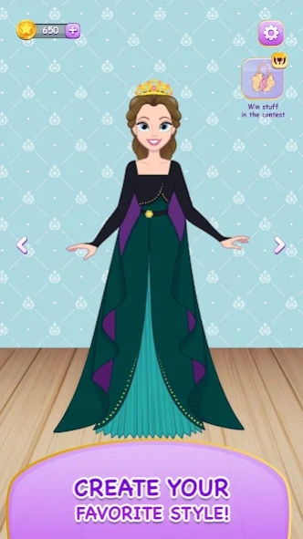 strapless open back dress Princess Magic Magnetic Dress-up main image 1