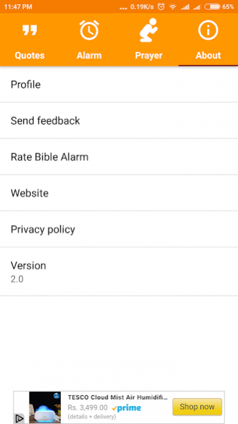 Malayalam Bible Quotes Alarm Screenshot