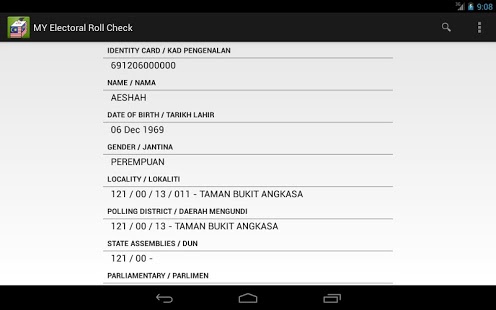 Malaysia Voter Status 2 0 1 Free Download