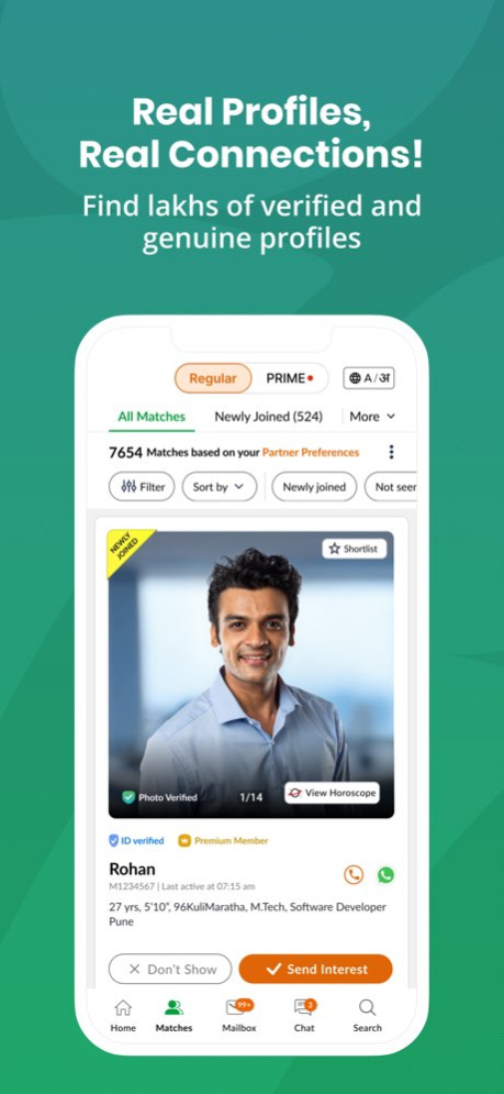 Marathi Matrimony - Shaadi App 13.5 Screenshot