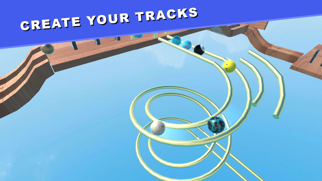 Make a marble run bored button top