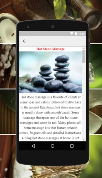 Massage Techniques and Tips Screenshot