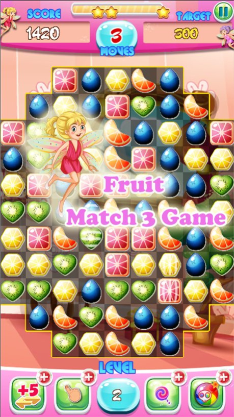Match 3 jelly fruit crush game Screenshot