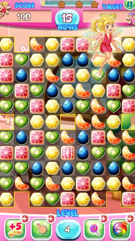 Match 3 jelly fruit crush game Screenshot