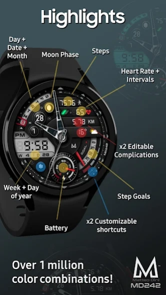 MD242 Hybrid watch face Free Download
