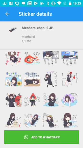 menhera chan kawaii surprise | Sticker