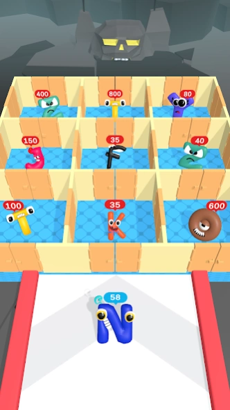 Merge alphabet run - Maze room 0.6 Screenshot
