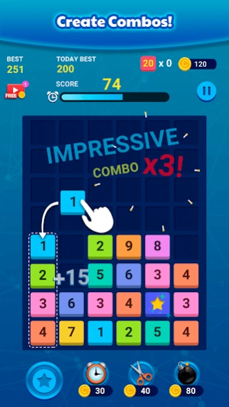 Merge Block: Number Merge Game 2.7.4 Screenshot