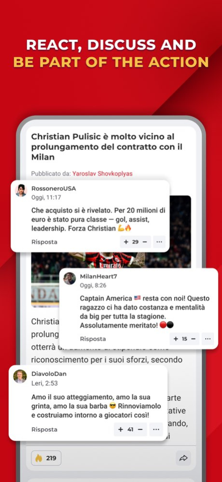 Rossoneri Live – For Milan Fan 8.11.0 Screenshot