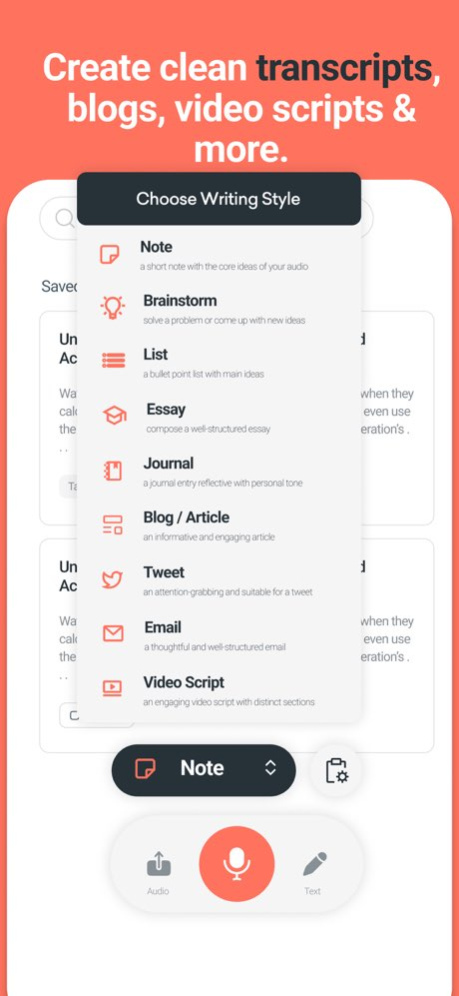 Mindclear: AI Note Taker Voice 2.2.1 Screenshot