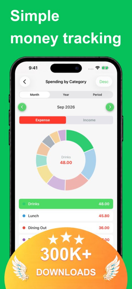 Pocket Money Daily Expense Log 3.0.4 Screenshot