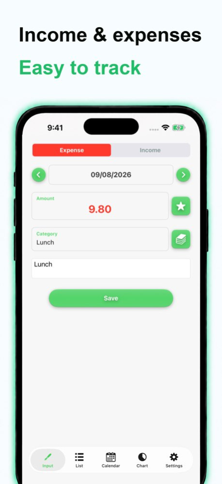 Pocket Money Daily Expense Log 3.0.4 Screenshot