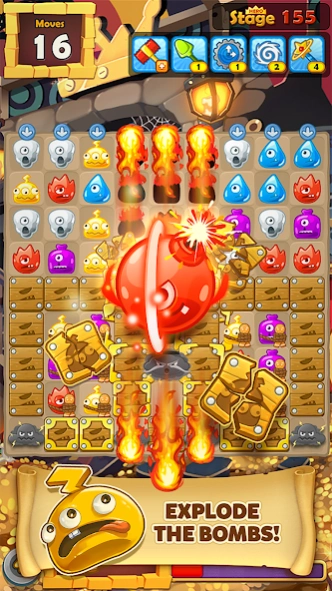 Review Screenshot - Match 3 Puzzle – Battle the Monsters to Save Your Friends