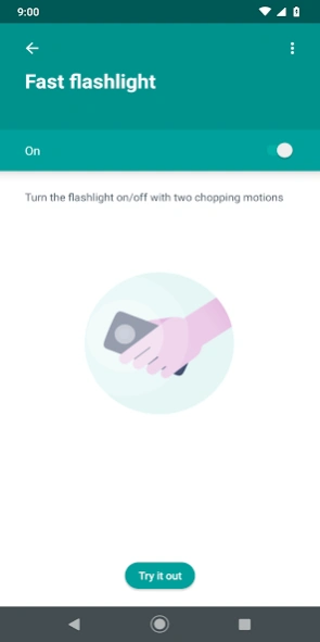 Review Screenshot - A Useful Gesture App for Motorola Users