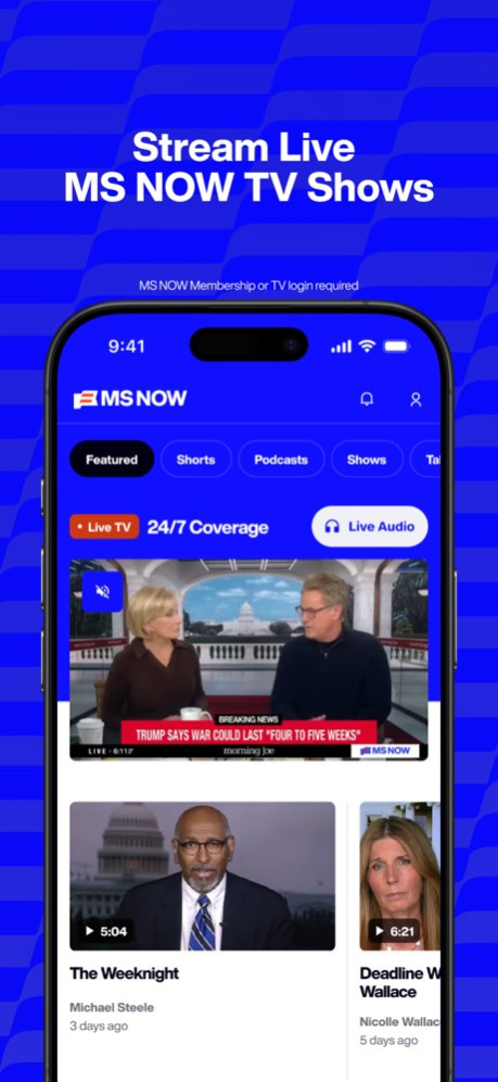 MS NOW: Live & Breaking News 14.4.0 Screenshot