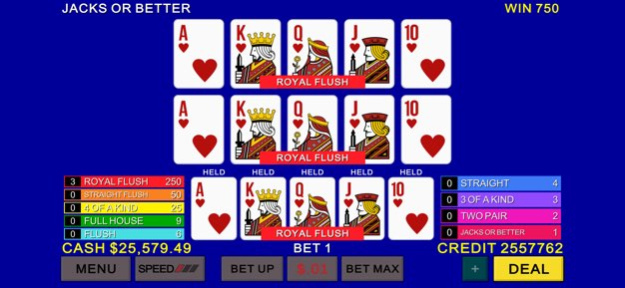 Multi Video Poker Casino 1.9.2 Screenshot