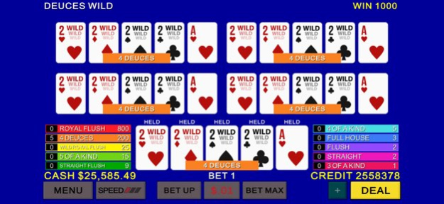 Multi Video Poker Casino 1.9.2 Screenshot