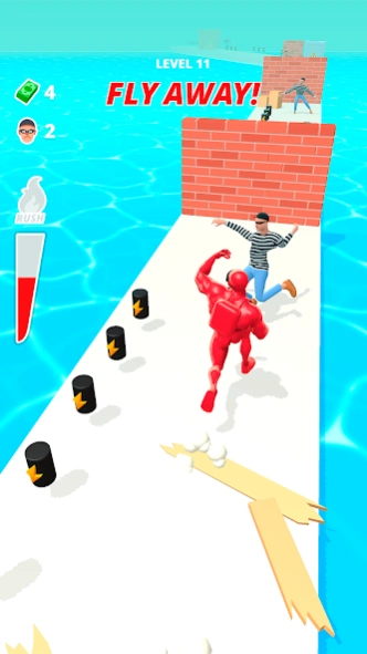 Review Screenshot - Running Game – Run through Walls to get to the Finish Line
