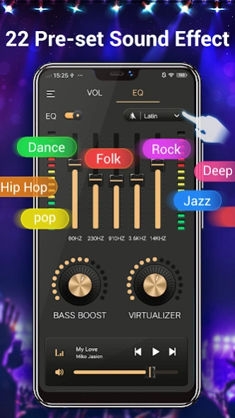 Equalizer & Bass Booster,Music 3.9.1 Screenshot