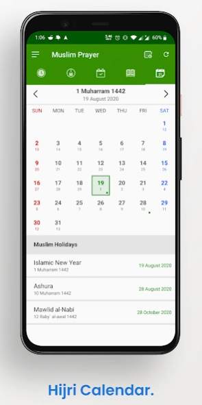 Muslim Athan & Hijri Calendar Screenshot
