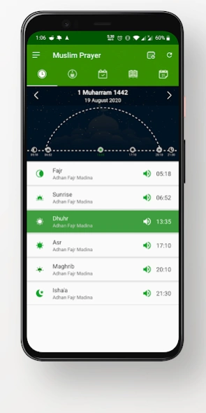 Muslim Athan & Hijri Calendar Screenshot