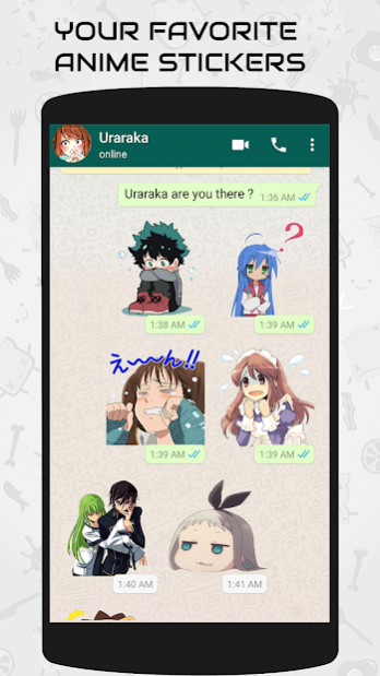 My Anime Stickers 2 ! WAStickerApps for Free Download