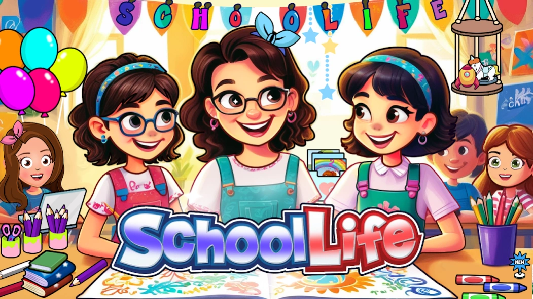 My Family Town : School Life Screenshot