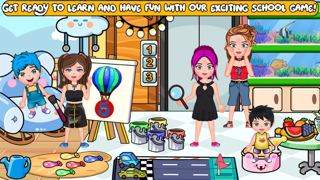 My Family Town : School Life Screenshot