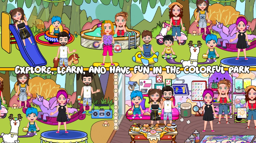 My Family Town : School Life Screenshot