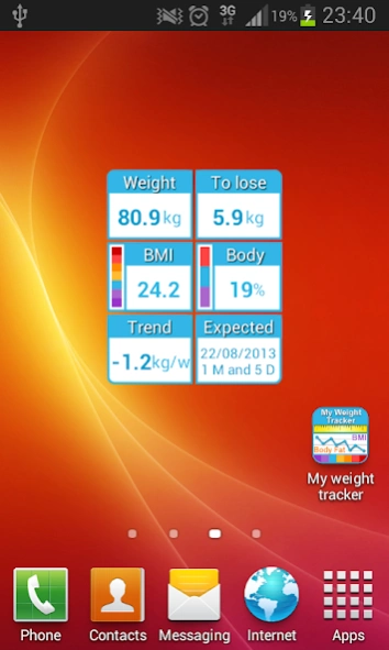 My Weight Tracker, BMI 3.4 Screenshot
