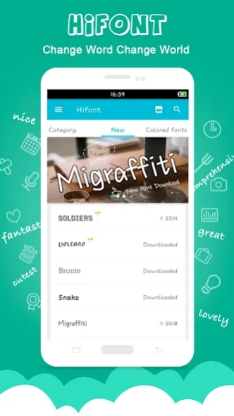 Review Screenshot - Android Fonts – Personalize the Font Style of Your Device