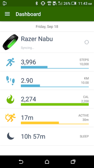 Razer Nabu 2.2.0.25 Screenshot