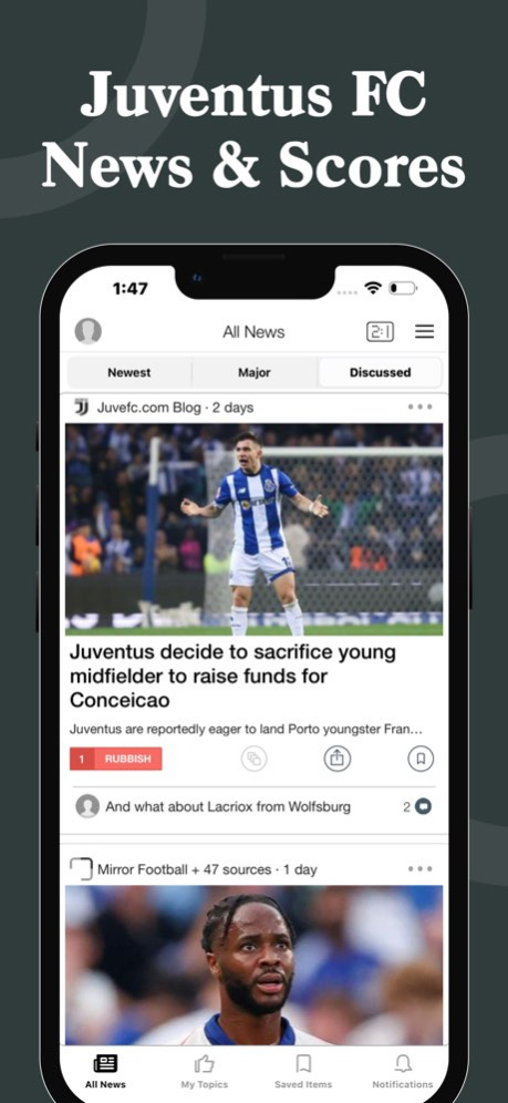 Juventus FC News & Scores 9.0.2 Screenshot