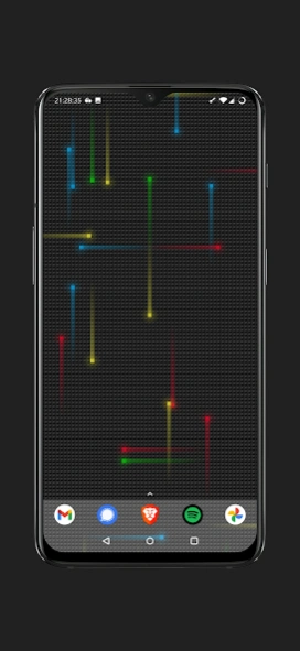 Review Screenshot - Live Wallpaper – Fill Your Phone’s Home Screen with Speeding Particles