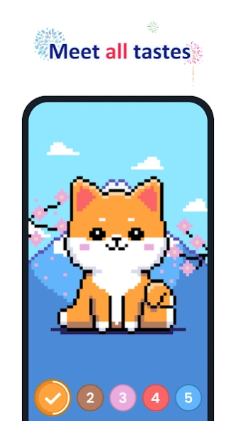 Review Screenshot - Coloring Book – Add Color to Pixelated Drawings