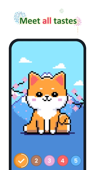 Review Screenshot - Coloring Book – Add Color to Pixelated Drawings