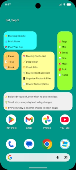 Memo Widget Screenshot