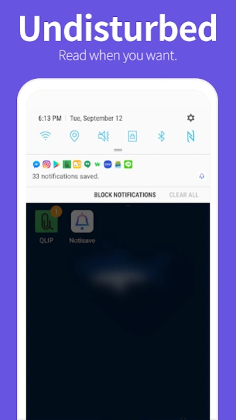 Review Screenshot - Autosave Status App – Keep Your Notification Bar Clean