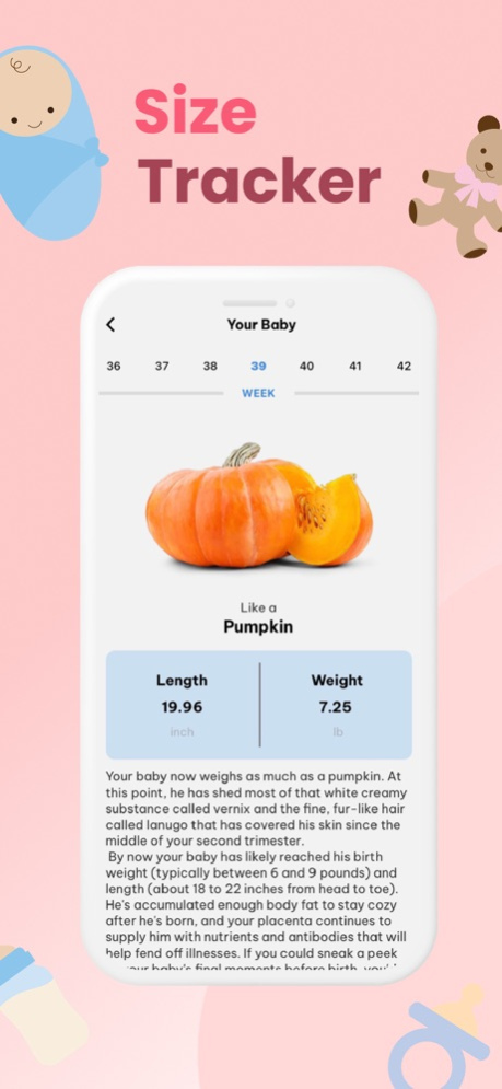 Pregnancy hotsell growth tracker