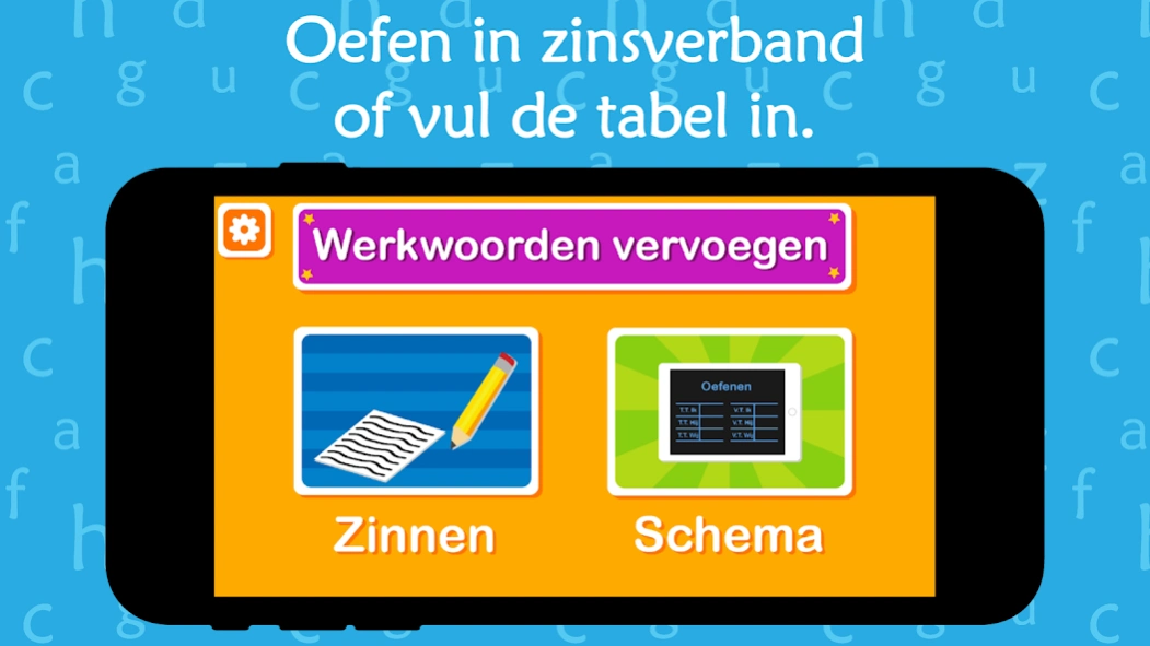 Oefenen met werkwoorden Screenshot