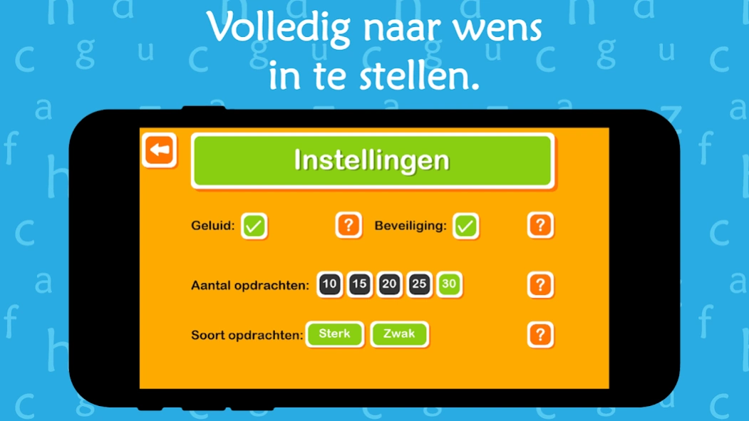 Oefenen met werkwoorden Screenshot