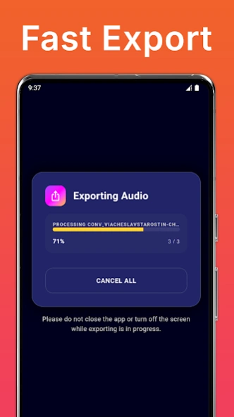 Audio Converter: OGG FLAC MP3 4.8.8 Screenshot